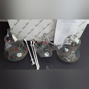 Princess House Crystal Oil Lamp #6475